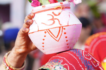 Woman helped by a social enterprise.