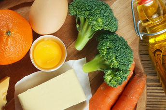 Foods rich in vitamin A.