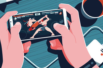 Playing online f=games.