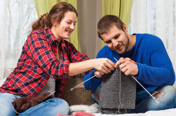 Knitting has health and mental health benefits.