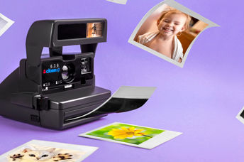 Polaroid camera.