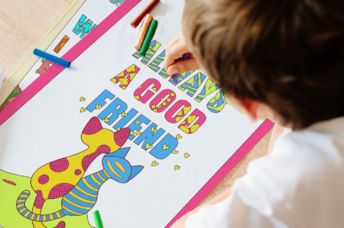 Color these downloadable affirmations.