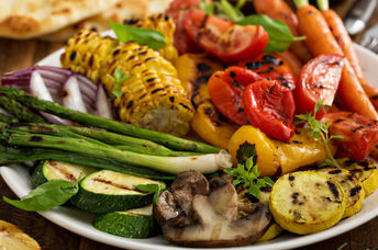 Grilled summer vegetables.