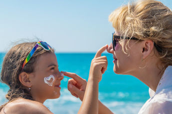 Use sunscreen at the beach to protect your skin.