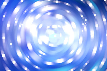 Glowing, radiant circles suggesting confidence and charisma.