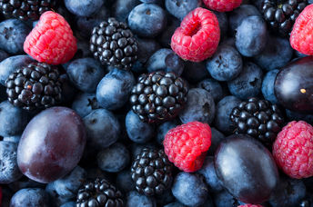 Blueberries in a bowl.