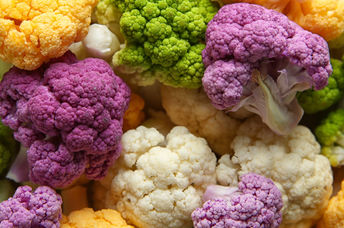 Cauliflower is full of health benefits and comes in many colors.