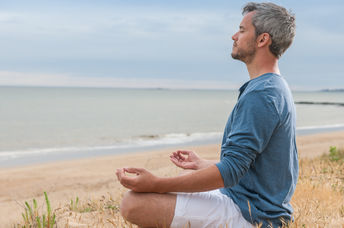 Meditation by the beach.
