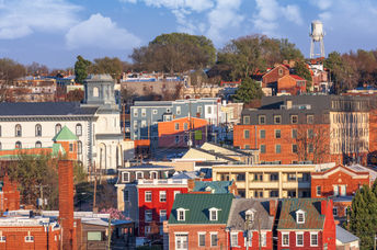 A neighborhood in Virginia.