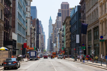 A street in New York.