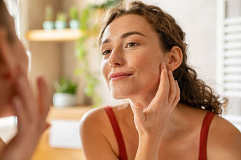 use natural skincare products on your face.