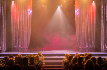 Theater stage.