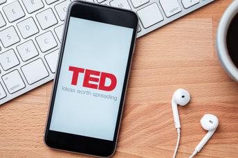 Using the Ted app.