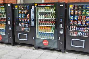 Coca Cola machines.