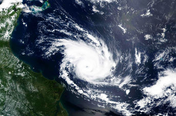 Satellite view by NASA.