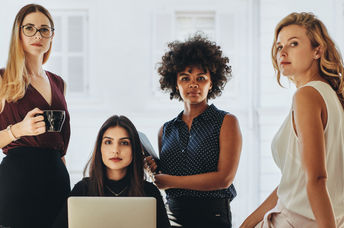 A group of business women.