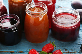 Jars of jam.