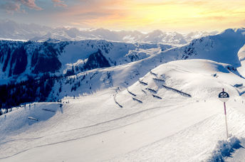 Ski track in Ischgl, Austria.