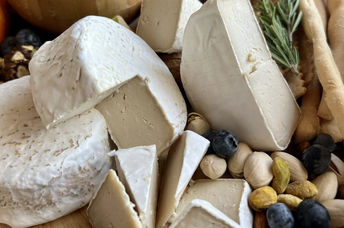 Some of the cheeses made with the plant-based casein.