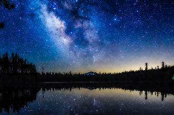 You can see the Milky Way when there is no artificial light.