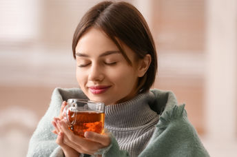 Drinking  a warming herbal tea can keep you healthy this winter.