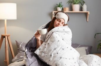 Getting ready for an afternoon coffee nap.