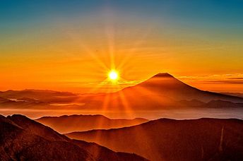 Sunrise on the beach.