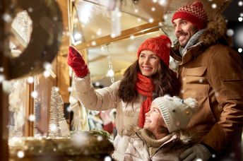 Family celebrating the season.