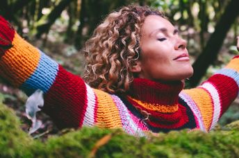 Spiritual self-care in nature.