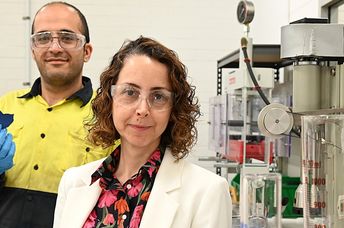 Professors Mashid and Hamidreza with their discovery.