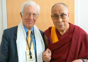 Action for Happiness founder Richard Layard and the patron of the organization, the Dalai Lama.
