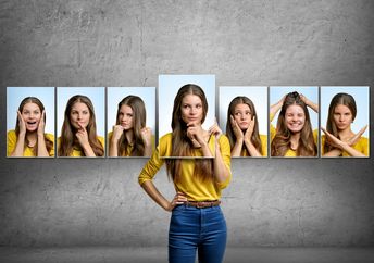 Women with different emotions