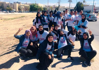 At-risk Bedouin kids from A New Dawn taking part in Good Deeds Day