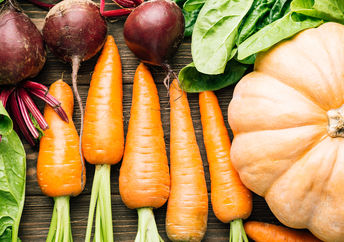assortment of winter vegetables