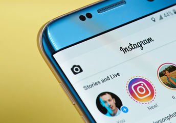 Instagram on an iPhone.