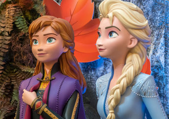 Anna and Ilse from Disney movie Frozen
