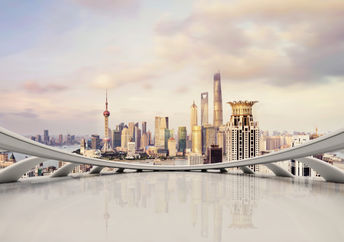 City of the future skyline.