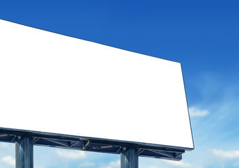 A blank billboard to turn into something more.