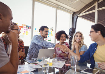 Happy employees who love their jobs.