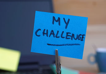 Accepting a challenge.