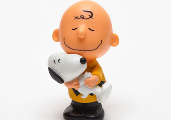 Snoopy and Charlie Brown.