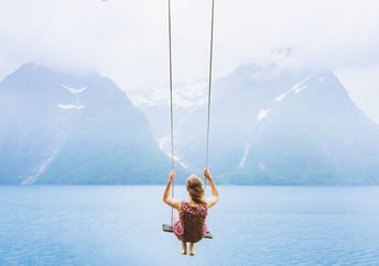 Depiction of a person daydreaming