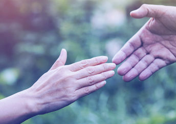 helping another person.