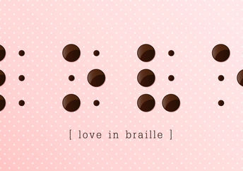 Chocolate braille