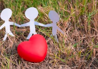 Volunteers help the world.