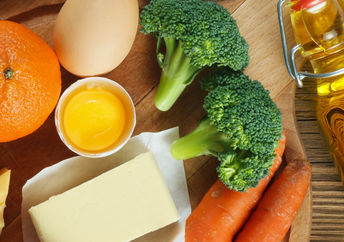 Foods rich in vitamin A.