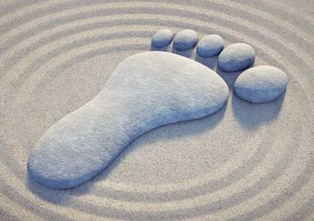 Give yourself a healing foot massage using reflexology charts.