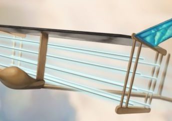 Artist's rendition of  MIT's test  aircraft doesn't need moving parts.