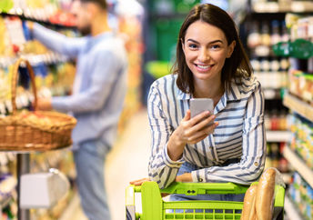 Navigating the supermarket.
