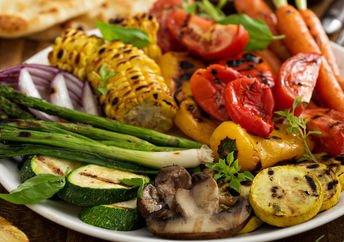 Grilled summer vegetables.